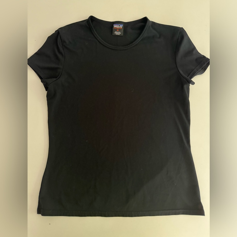 **EUC** Women’s Patagonia Capilene Quick Dry Black T-Shirt